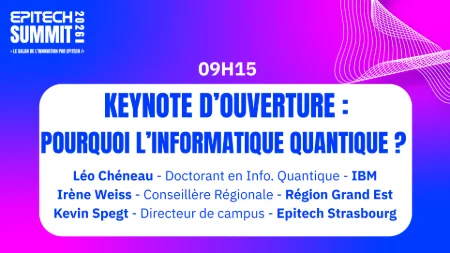 Keynote d'ouverture : Pourquoi l'Informatique Quantique ?